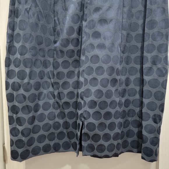 Connected Apparel Blue Polka Dot Sheath Dress - Picture 8 of 13